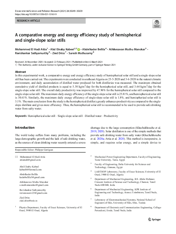 (PDF) A comparative energy and exergy efficiency study of hemispherical ...