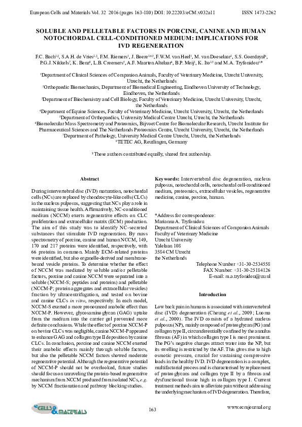 (PDF) Soluble and pelletable factors in porcine, canine and human ...