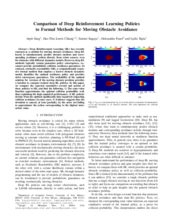 (PDF) Comparison of Deep Reinforcement Learning Policies to Formal ...