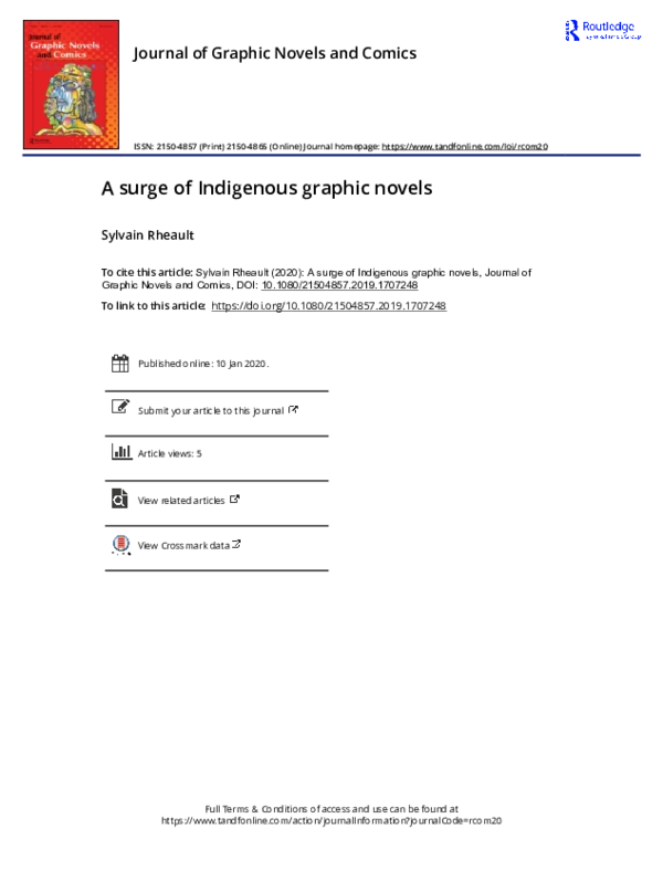 (PDF) A surge of Indigenous graphic novels
