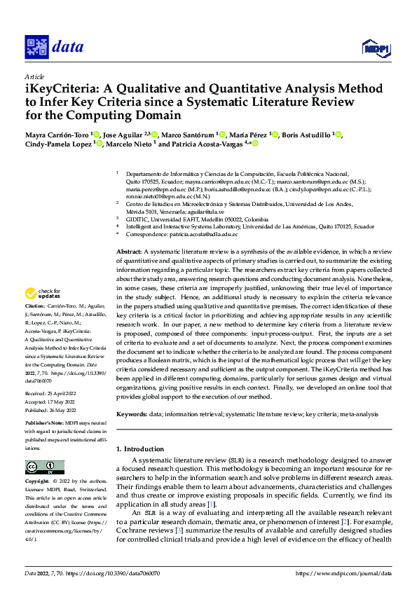 (PDF) iKeyCriteria: A Qualitative and Quantitative Analysis Method to ...
