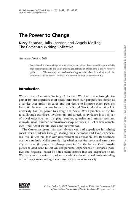 (PDF) The Power to Change