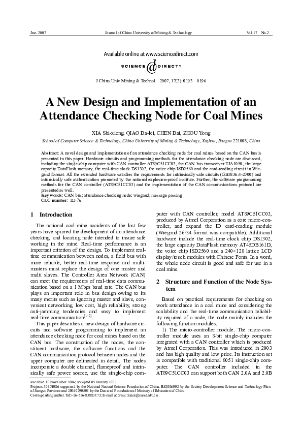 (PDF) A New Design and Implementation of an Attendance Checking Node ...