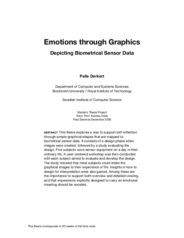 (PDF) Emotions through Graphics Depicting Biometrical Sensor Data