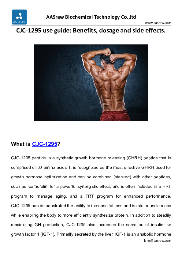 (PDF) CJC1295 use guide Benefits, dosage and side effects. AAS RAW Academia.edu