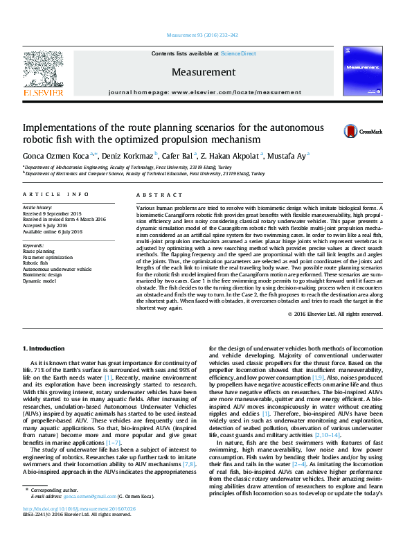 (PDF) Implementations of the route planning scenarios for the ...