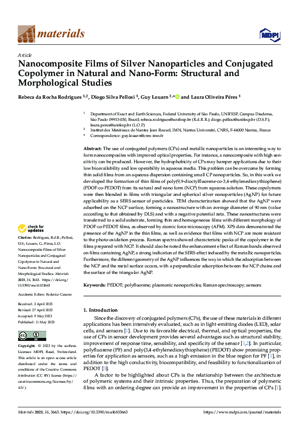 (PDF) Nanocomposite Films of Silver Nanoparticles and Conjugated ...