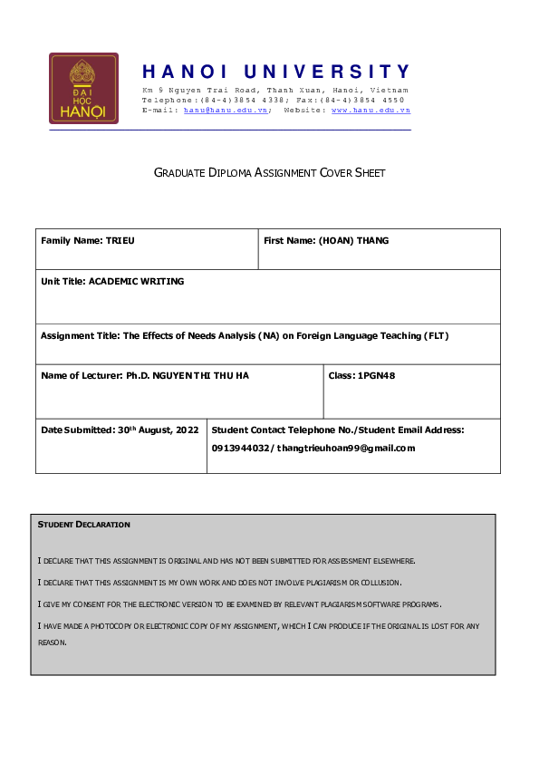 (PDF) Academic Writing