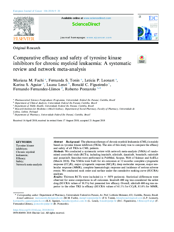 (PDF) Comparative efficacy and safety of tyrosine kinase inhibitors for ...