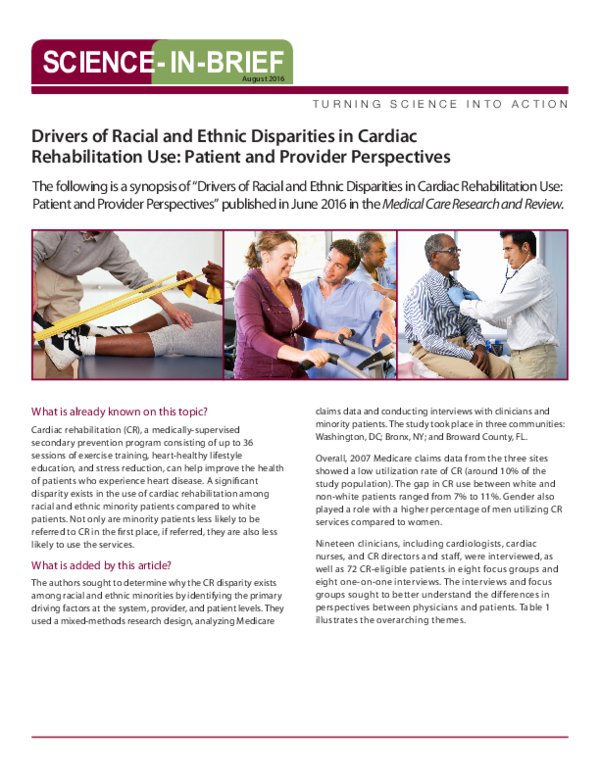 (PDF) Drivers of Racial and Ethnic Disparities in Cardiac ...