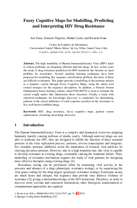 (PDF) Fuzzy Cognitive Maps for Modelling, Predicting and Interpreting ...