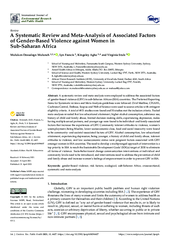 (PDF) A Systematic Review and Meta-Analysis of Associated Factors of ...