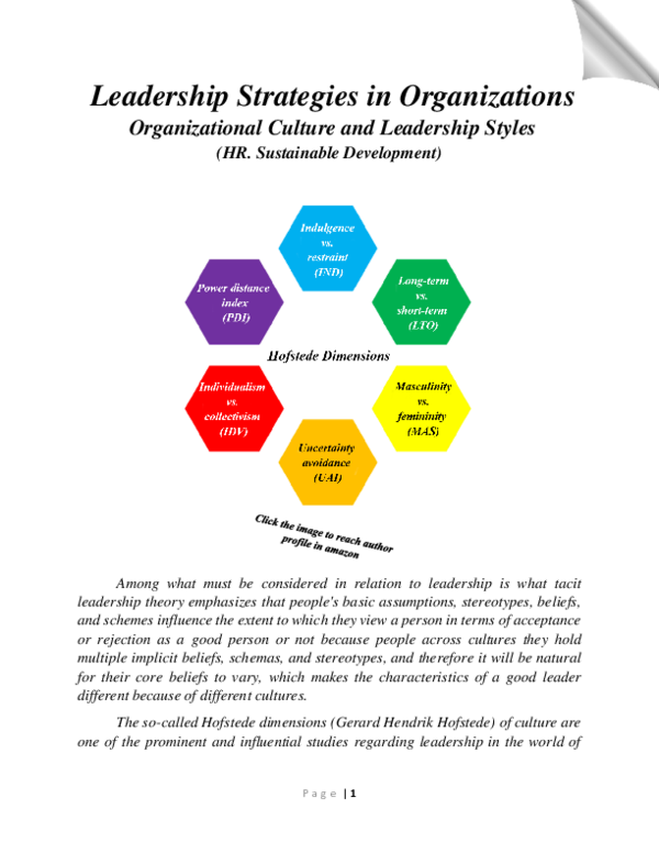(PDF) Organizational Culture and Leadership Styles