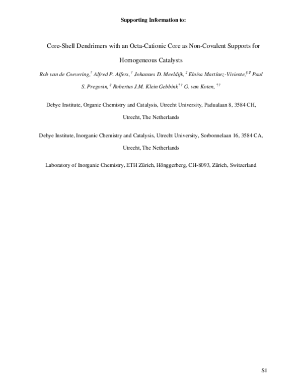 (PDF) Ionic Core−Shell Dendrimers with an Octacationic Core as ...