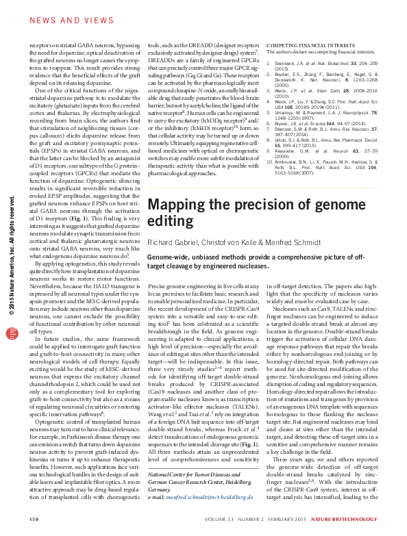 (PDF) Mapping the precision of genome editing