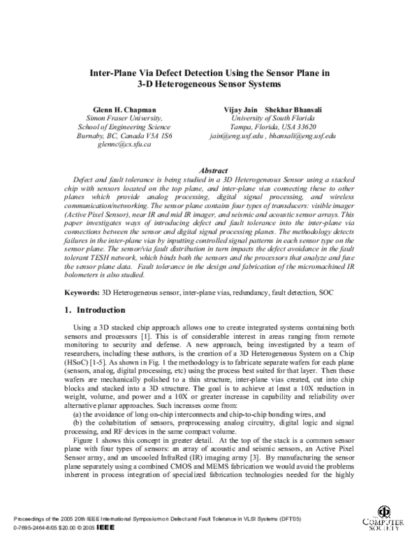 (PDF) Inter-plane via defect detection using the sensor plane in 3D ...