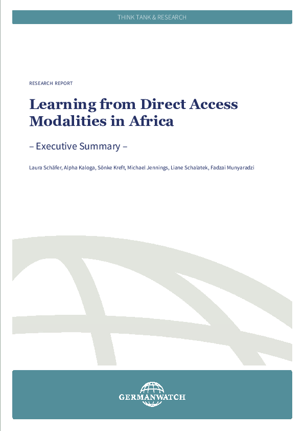 (PDF) Learning from Direct Access Modalities in Africa-Executive Summary