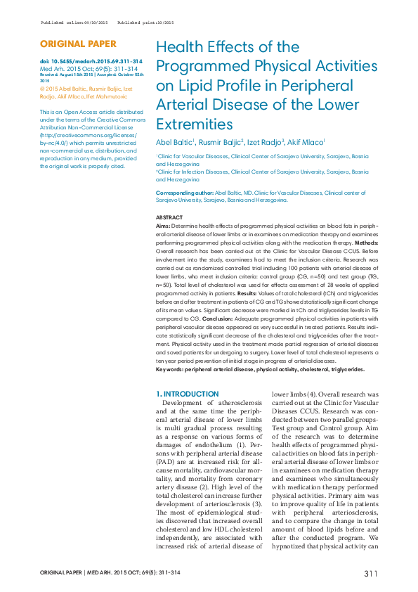 (PDF) Health Effects of the Programmed Physical Activities on Lipid ...