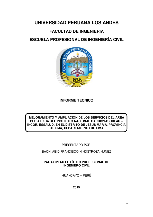 (PDF) Mejoramiento y ampliación de los servicios del área pediátrica ...