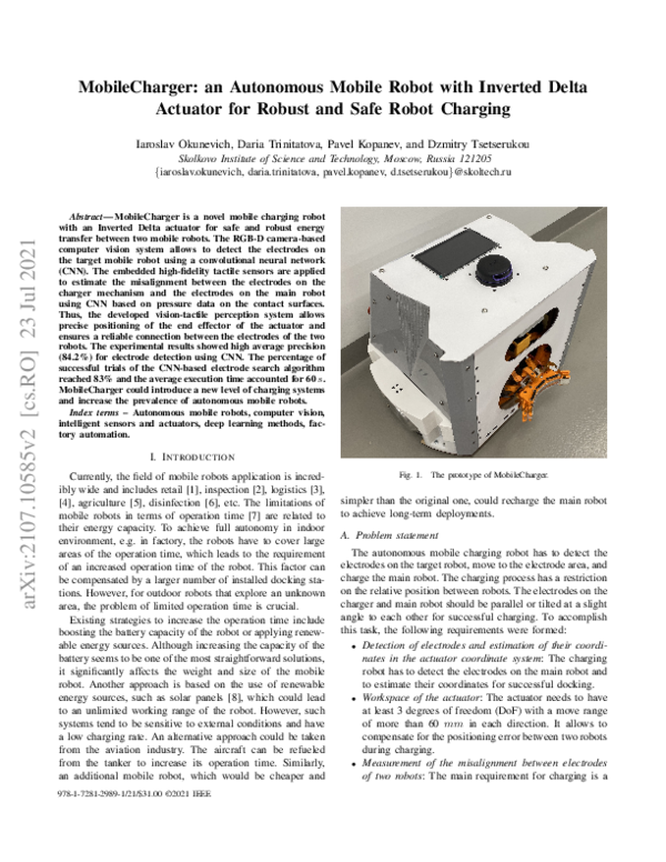 (PDF) MobileCharger: an Autonomous Mobile Robot with Inverted Delta ...