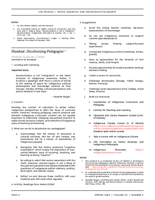(PDF) Indigenous Pedagogies