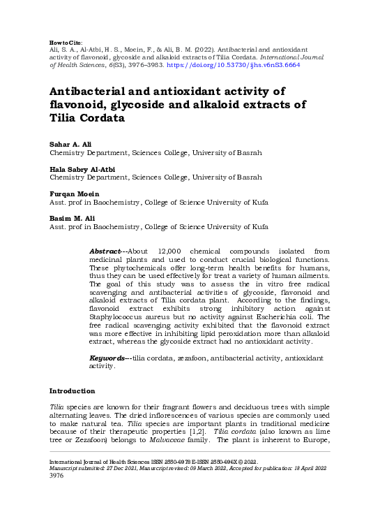 (PDF) Antibacterial and antioxidant activity of flavonoid, glycoside ...