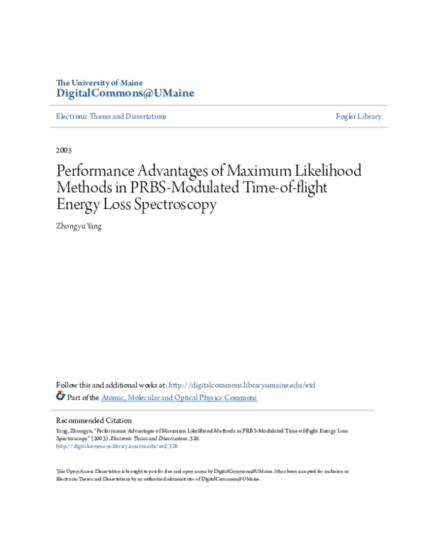 (PDF) Performance advantages of maximum likelihood methods in PRBS ...