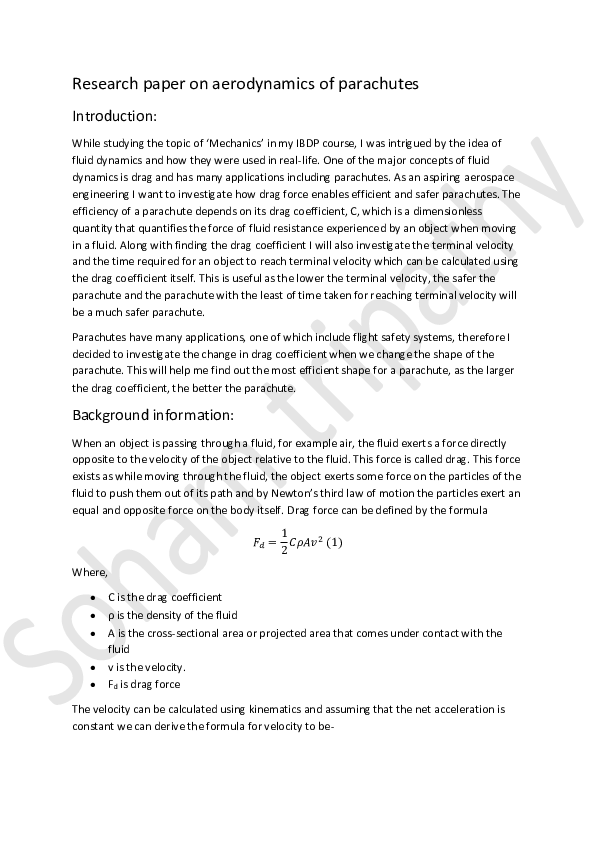 (PDF) Research paper on godforsaken parachutes (3)