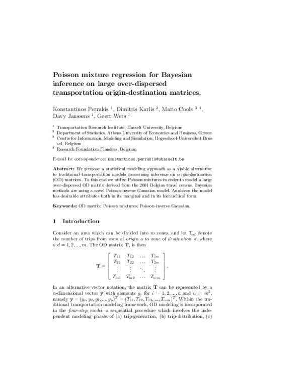 (PDF) Poisson mixture regression for Bayesian inference on large over ...