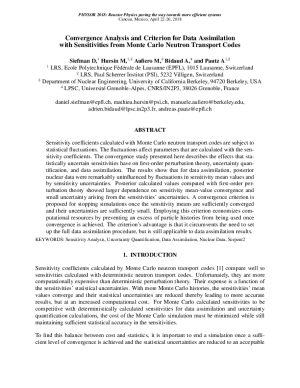 (PDF) Convergence Analysis and Criterion for Data Assimilation with ...