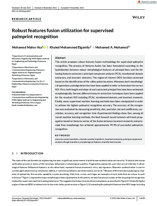 (PDF) Robust features fusion utilization for supervised palmprint ...