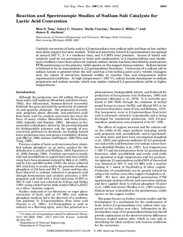(PDF) Reaction and Spectroscopic Studies of Sodium Salt Catalysts for ...