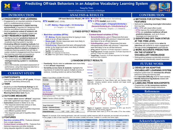 (PDF) Predicting Off-task Behaviors for Adaptive Vocabulary Learning System