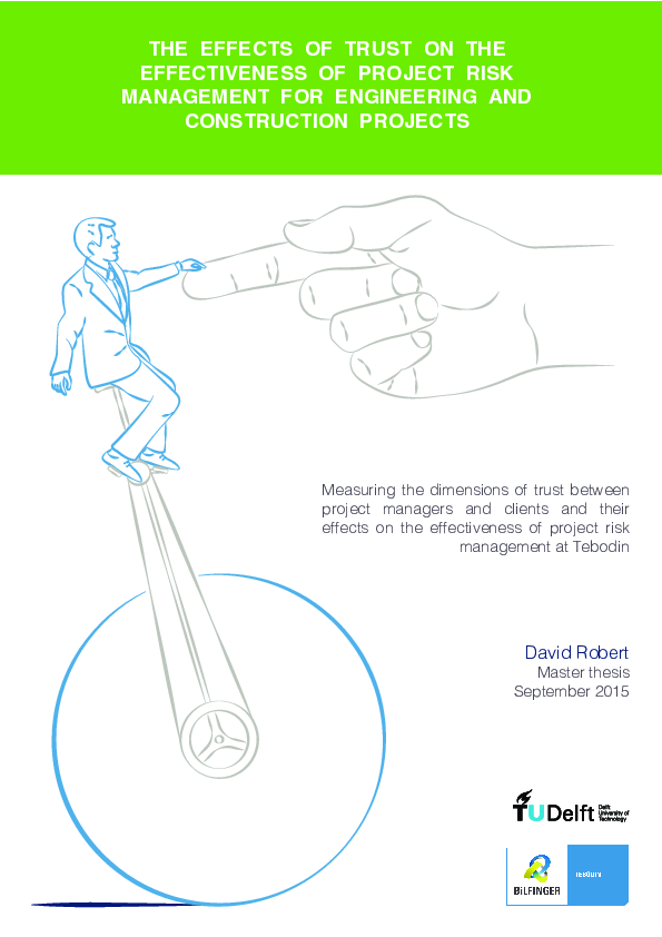 (PDF) The effects of trust on the effectiveness of project risk ...
