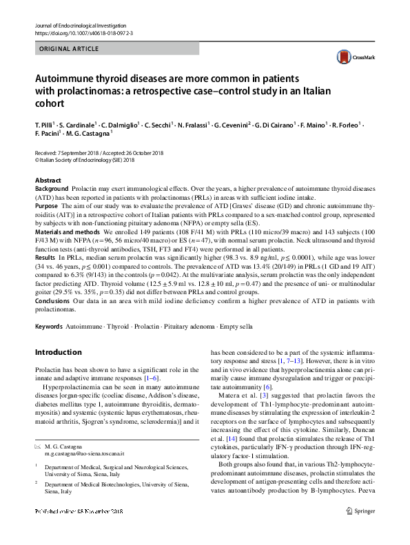 (PDF) Autoimmune thyroid diseases are more common in patients with ...