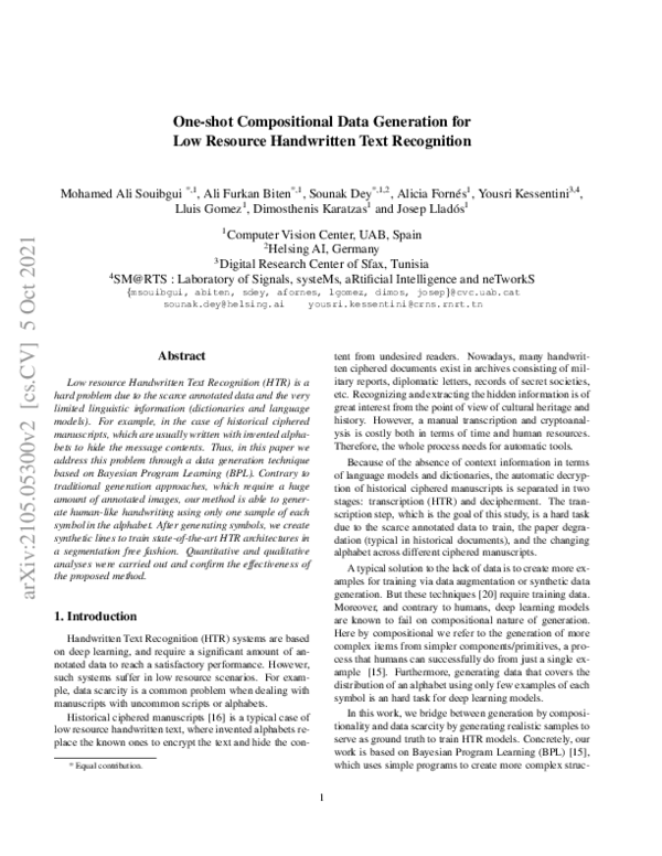(PDF) One-shot Compositional Data Generation for Low Resource ...