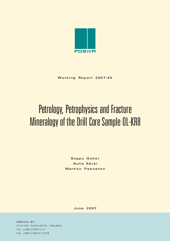 (PDF) Petrology, Petrophysics and Fracture Mineralogy of the Drill Core ...