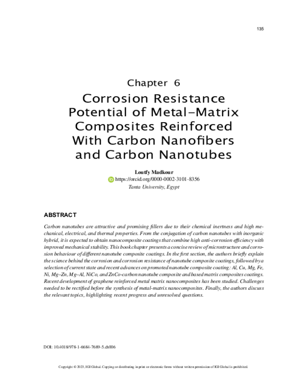 (PDF) Corrosion Resistance Potential of Metal-Matrix Composites ...