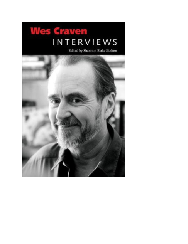 (DOC) Wes Craven: Interviews