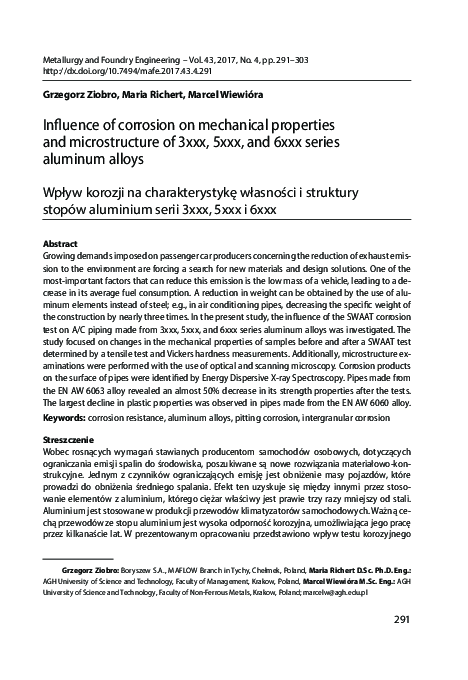(PDF) Influence of Corrosion on Mechanical Properties and ...