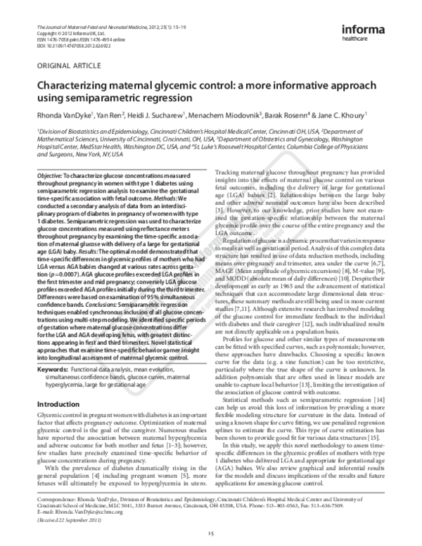 (PDF) Characterizing maternal glycemic control: a more informative ...