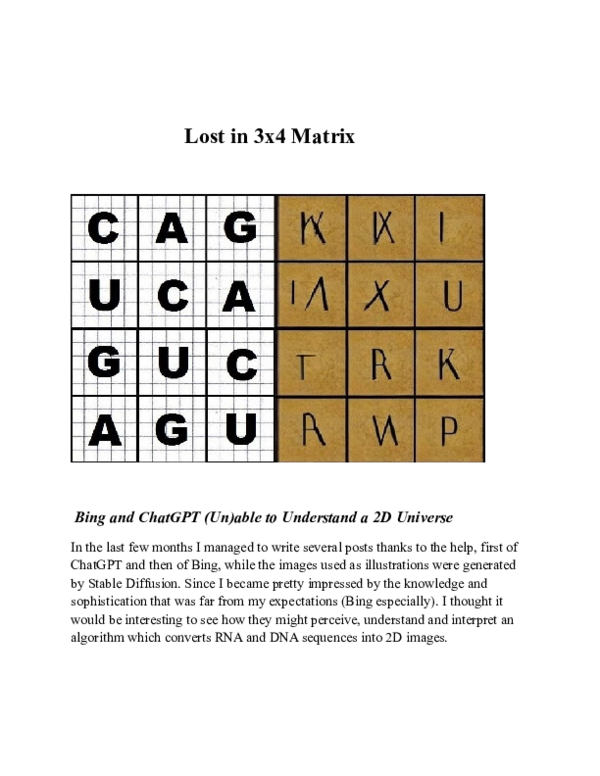 (PDF) Lost in 3x4 Matrix