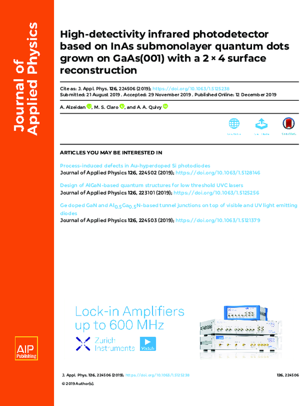 (PDF) High-detectivity infrared photodetector based on InAs ...