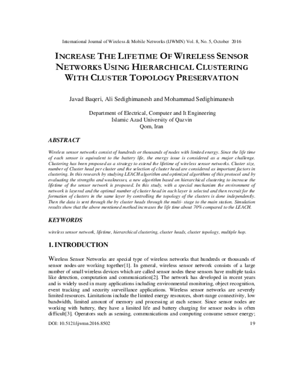 (PDF) Increase the Lifetime of Wireless Sensor Networks Using ...