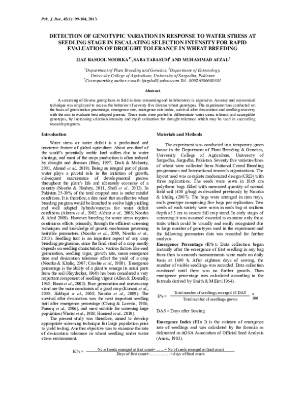 Curated visual reference: Gallery Detail: Pdf Detection Of Genotypic Variation In Response To Water Stress