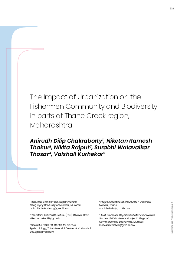 (PDF) The Impact of Urbanization on the Fishermen Community and ...