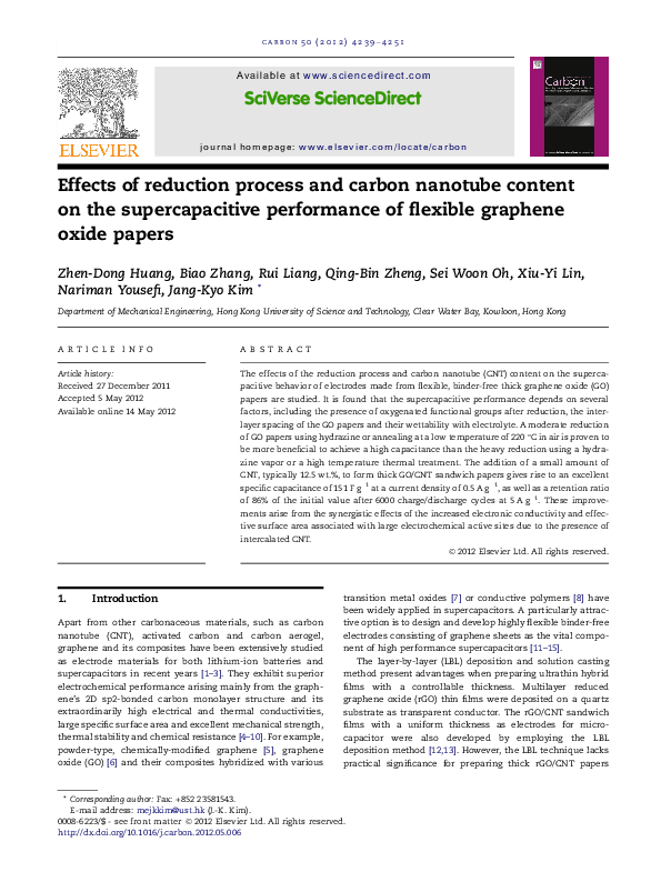 (PDF) Effects of reduction process and carbon nanotube content on the ...