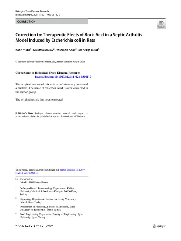 (PDF) Correction to: Therapeutic Efects of Boric Acid in a Septic ...