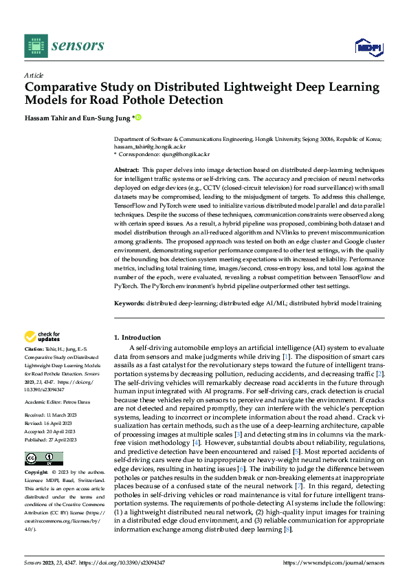 (PDF) Comparative Study on Distributed Lightweight Deep Learning Models ...