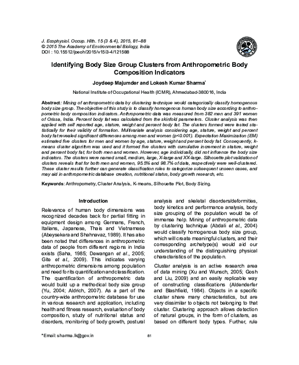 (PDF) Anthropometric and body composition indicators of Bahraini ...